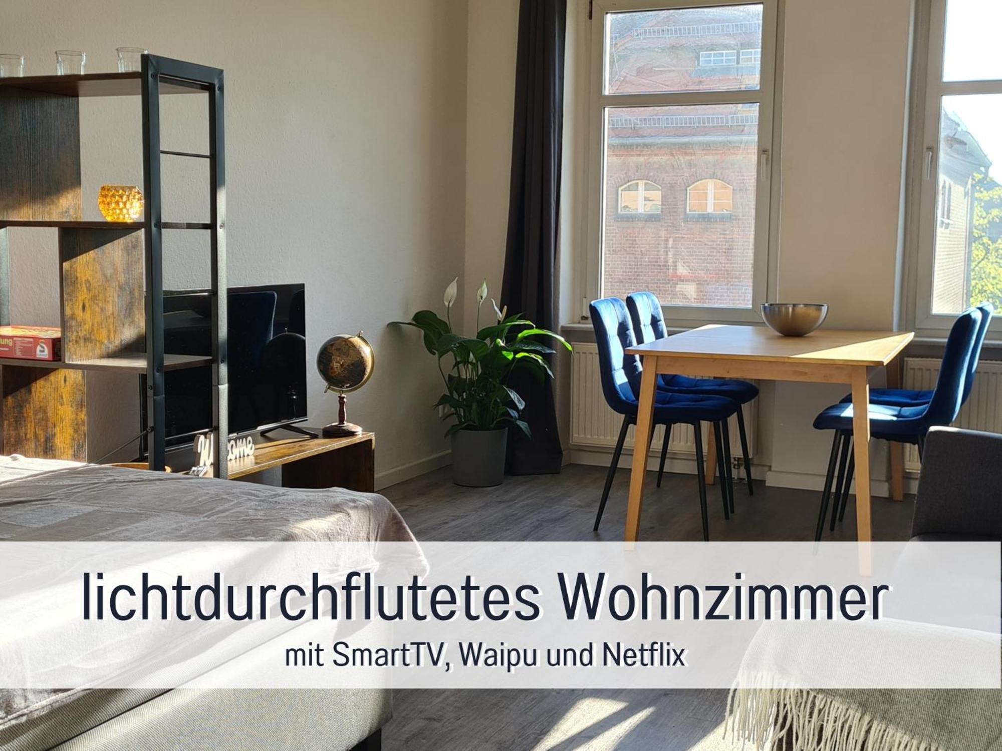 Lichtdurchflutete Moderne Stadtwohnung, Kueche, Waschtrockner, Smarttv Brandenburg  Zewnętrze zdjęcie